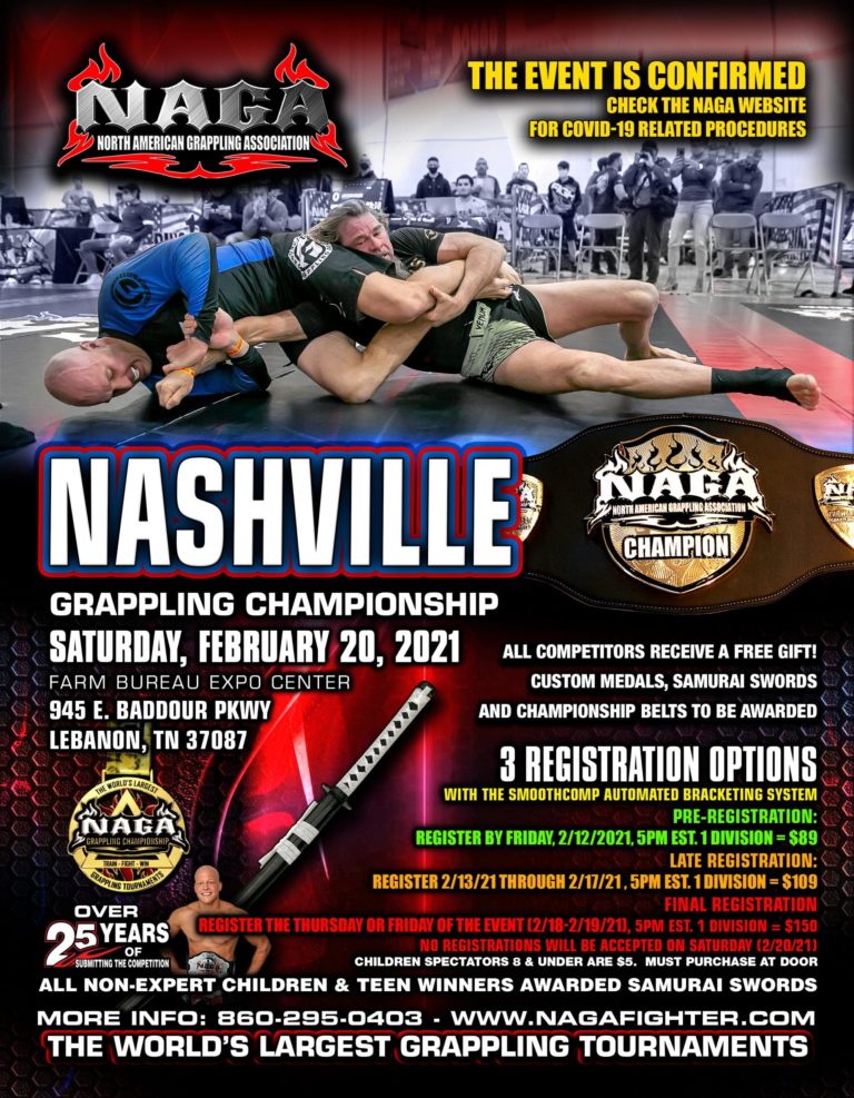 NAGA returns to Nashville on 2/20/21 NAGA Fighter