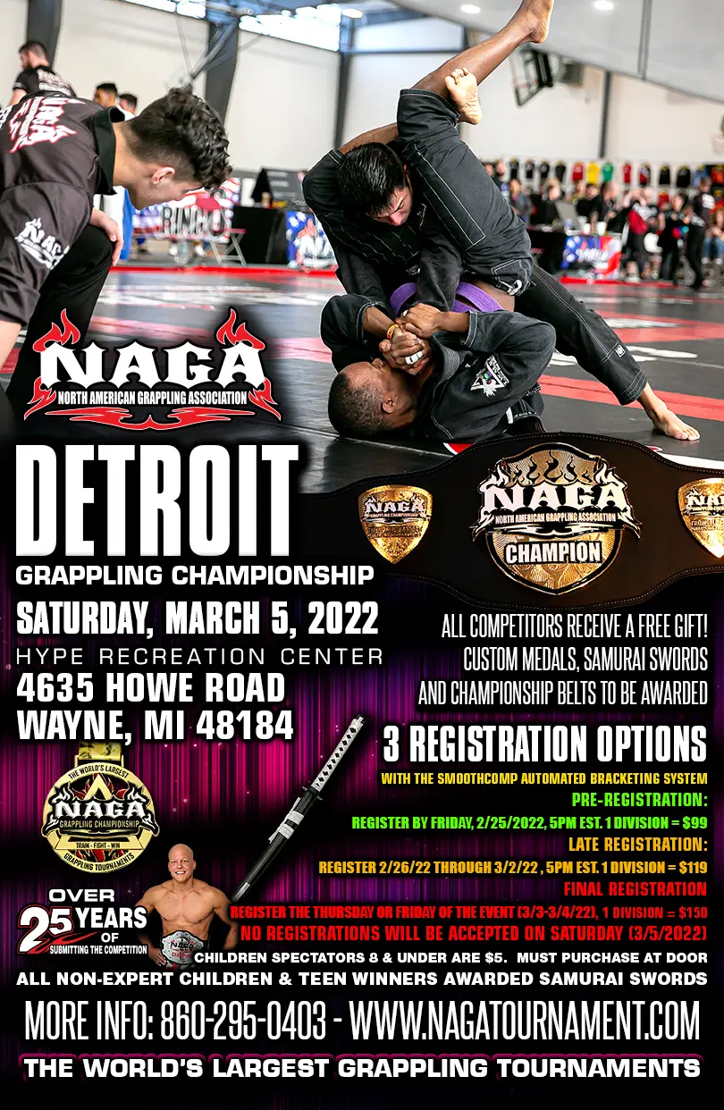 Detroit Grappling & BJJ Championship Michigan NAGA Fighter