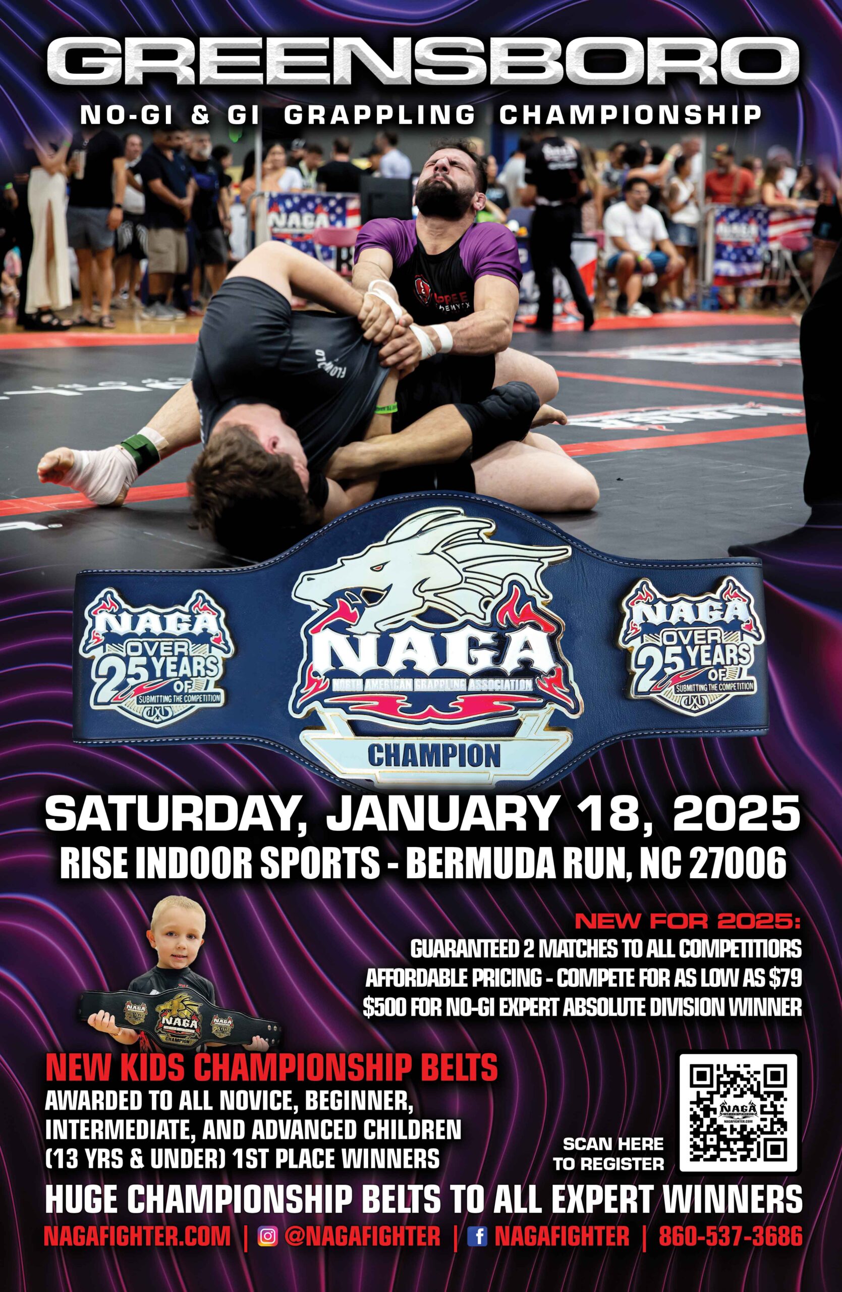 Greensboro Grappling & BJJ Championship - Bermuda Run, NC - NAGA Fighter