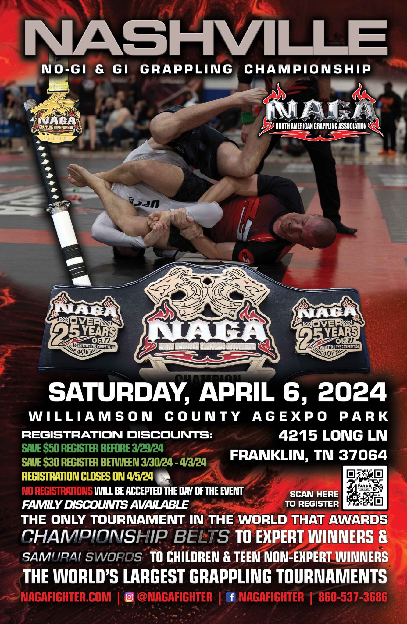 Nashville Grappling & BJJ Championship Franklin, TN NAGA Fighter