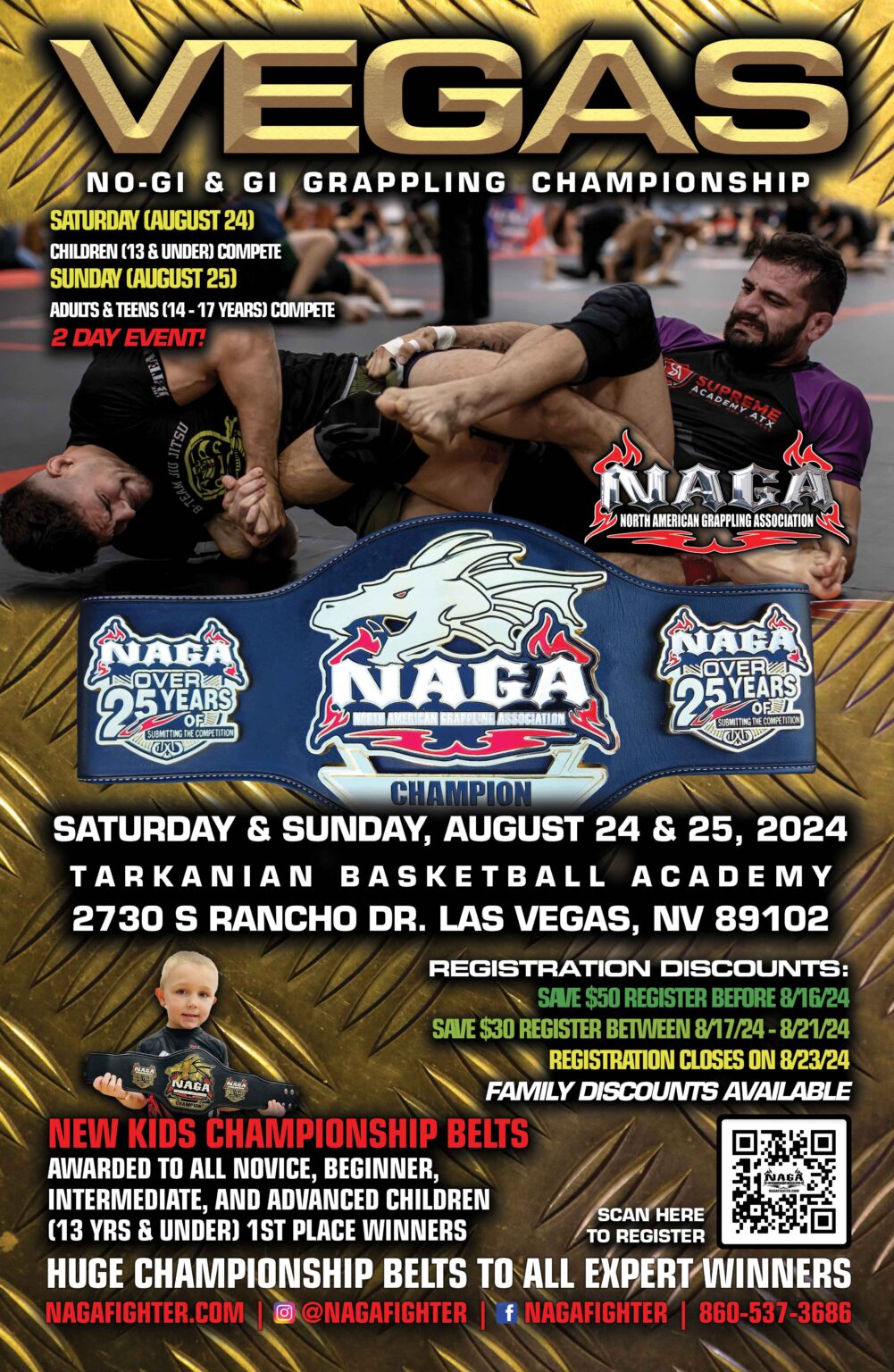 Vegas Grappling & BJJ Championship Las Vegas, NV NAGA Fighter