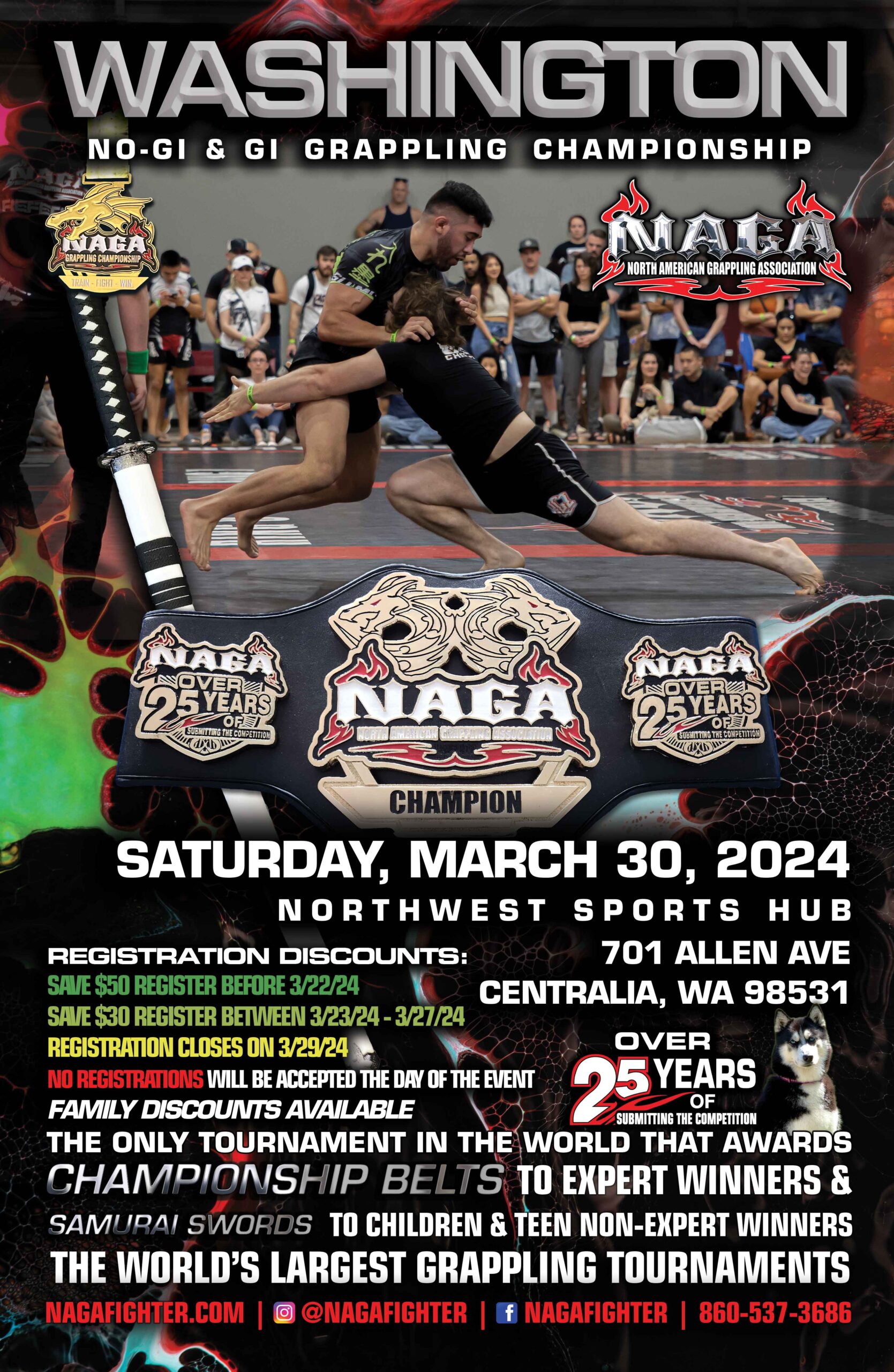 Washington Grappling & BJJ Championship - Centralia, WA - NAGA Fighter